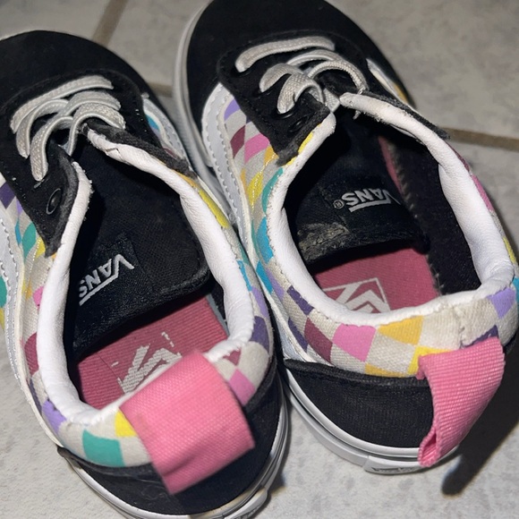 VANS kids size 7 multi color checkered - Picture 4 of 11